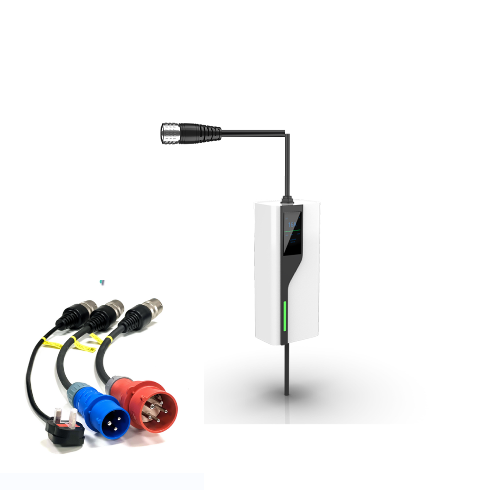 Portable EV Charger With Interchangeable Plug