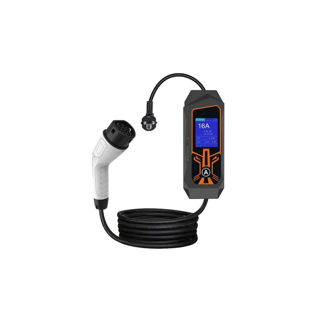 Portable EV Charger with Interchangeable Plug