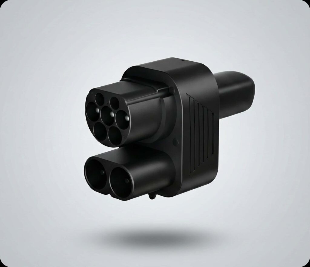 CCS2 & TYPE2 TO TESLA (NACS) DC+AC EV Adapter -WATTWAVE EV